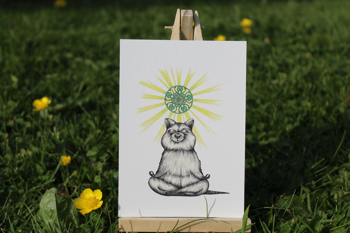 Yoga Bear Print