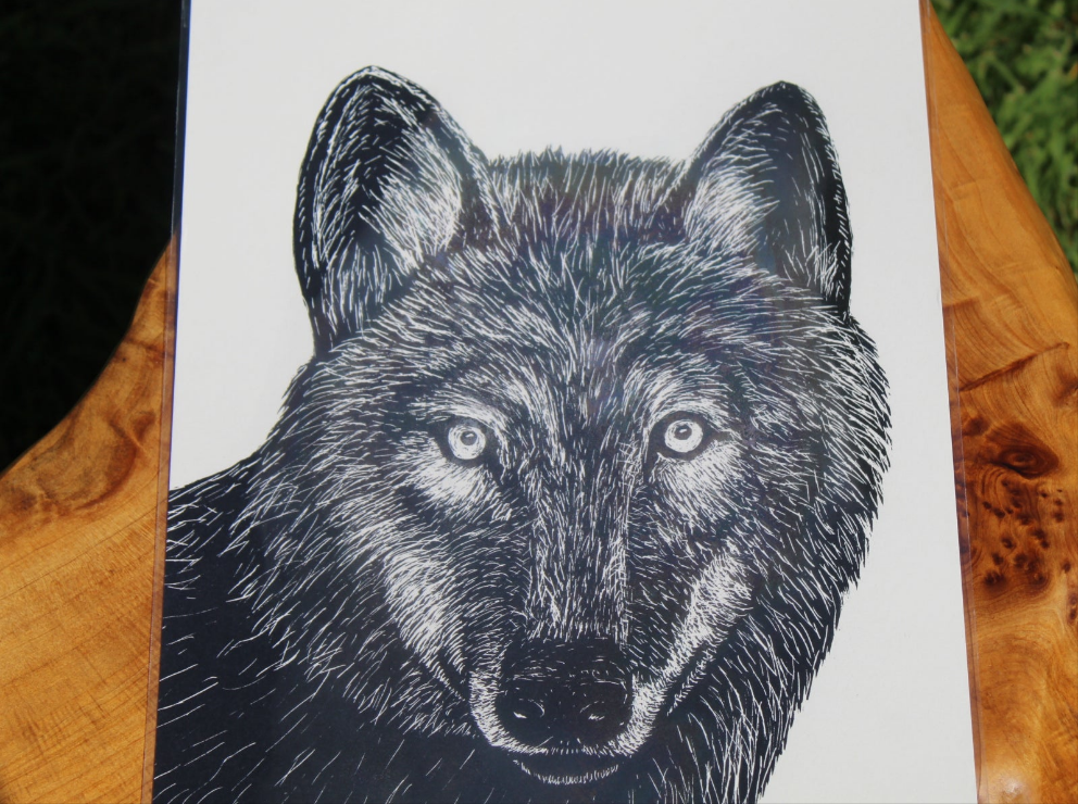 Wolf A4 Print