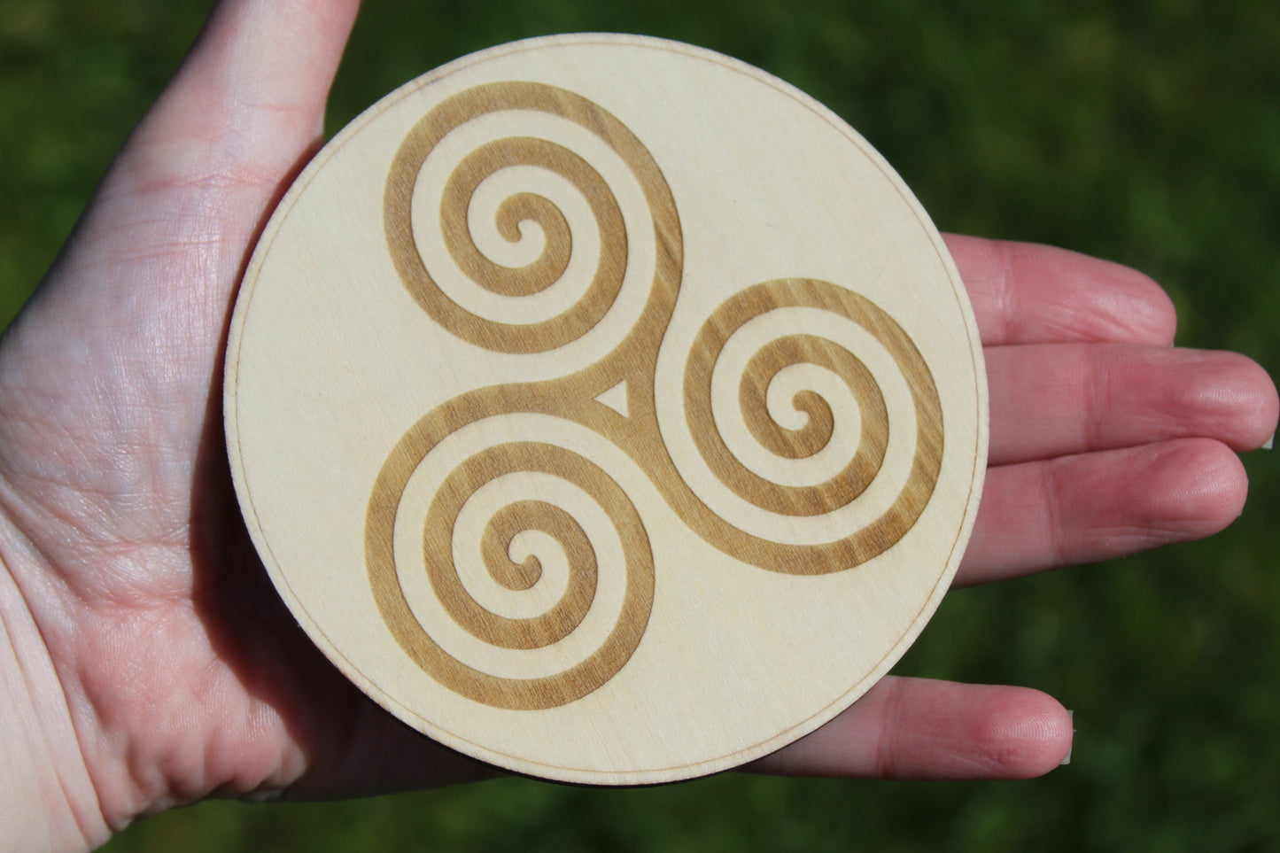 Triskele Wooden Plate