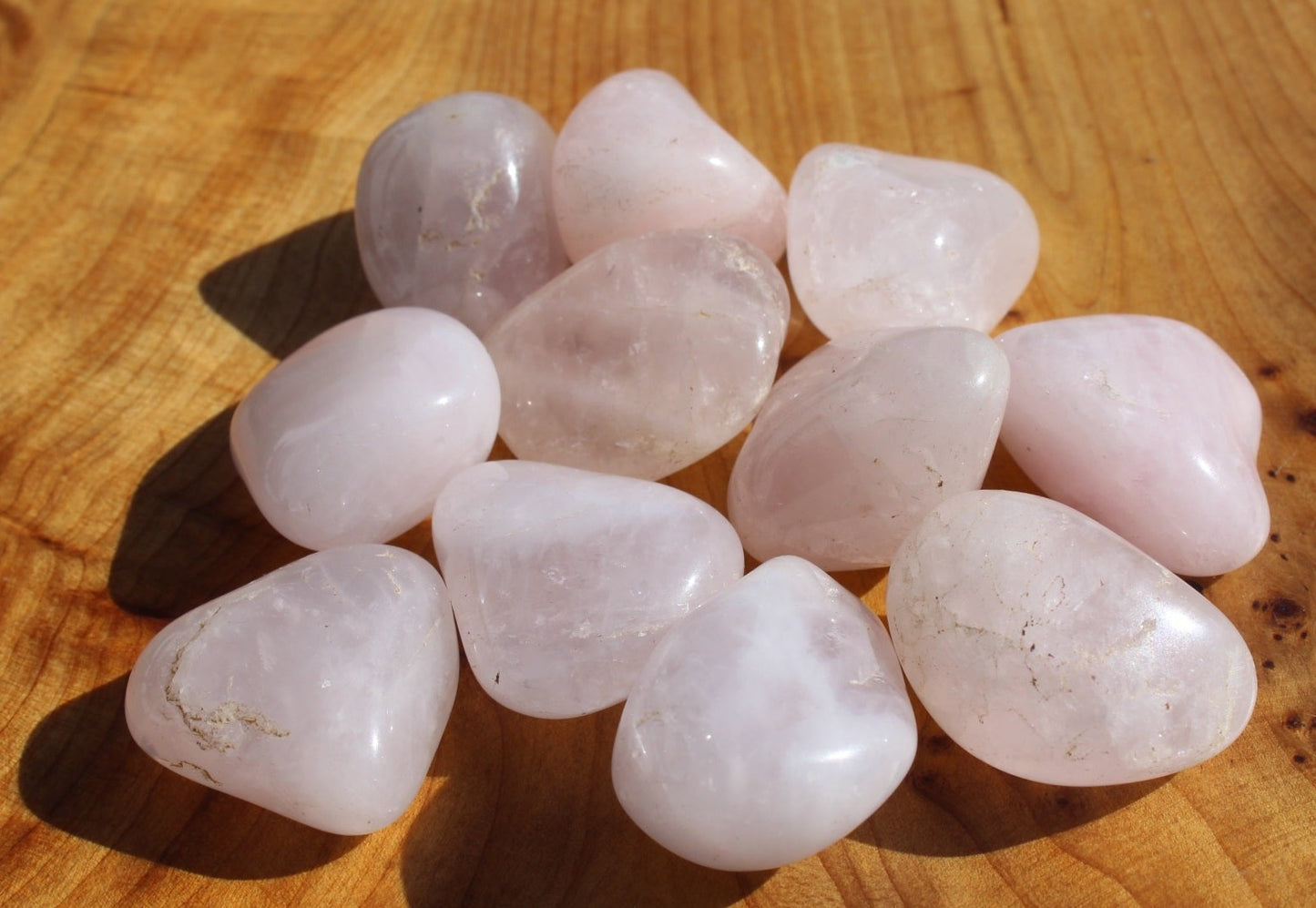 Rose Quartz Tumblestones Size Medium To Large.