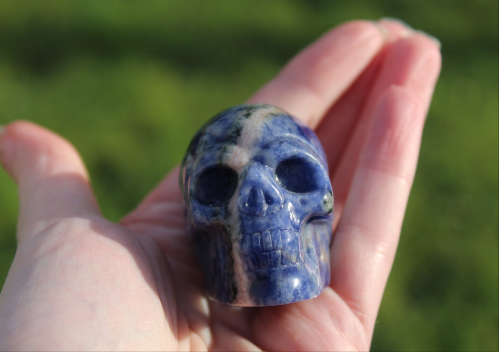 Sodalite Skull