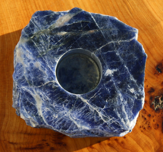 Sodalite Tea Light Holder