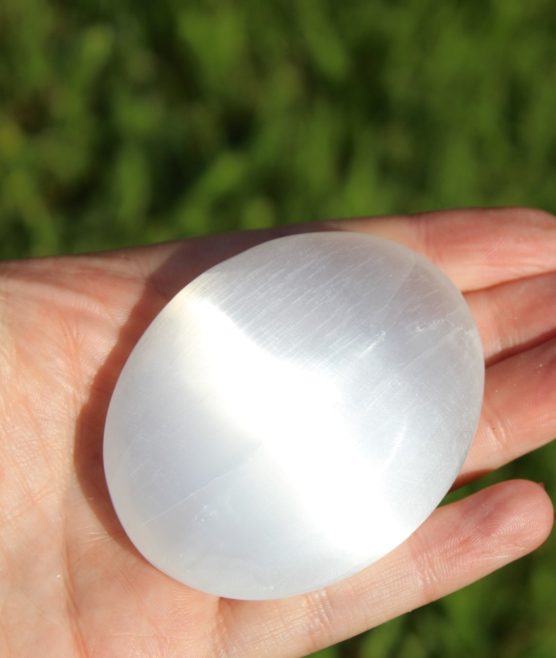 Selenite Palmstone