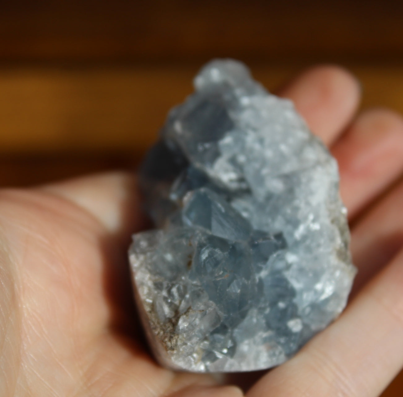 Blue Celestite Cluster