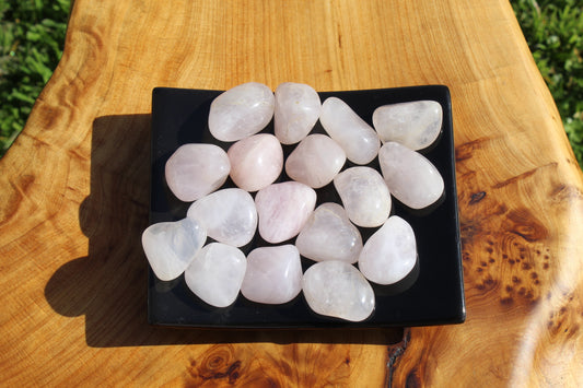 Rose Quartz Tumblestones Size Medium To Large.